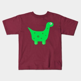 Adorable Green Dino Cartoon Kids T-Shirt